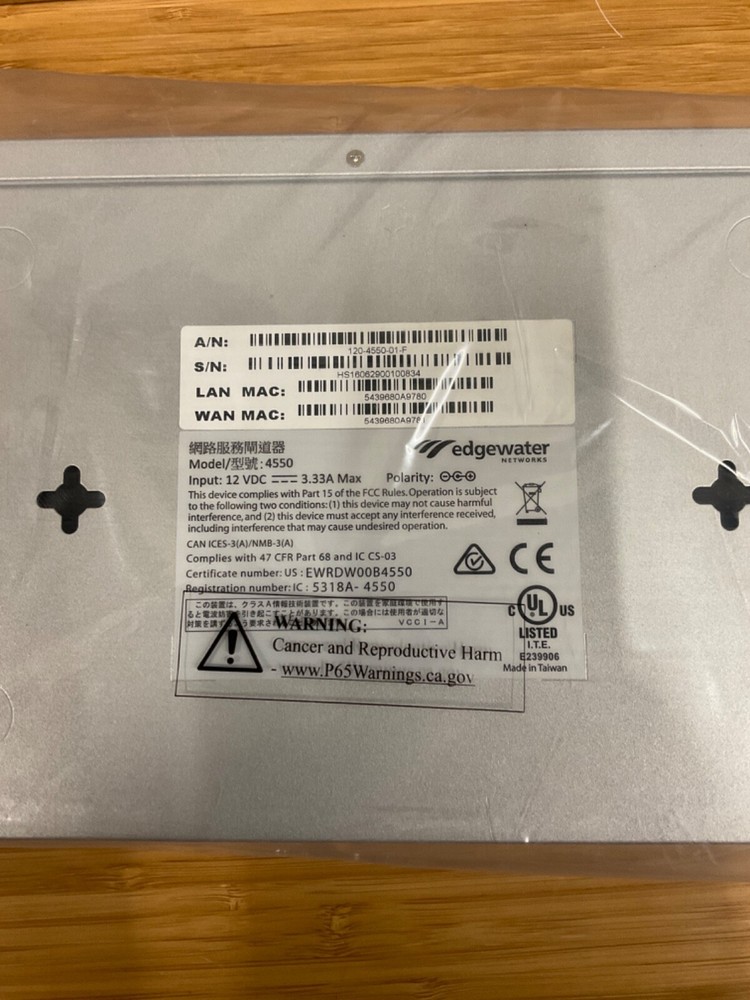 Edgewater Networks Model 4550