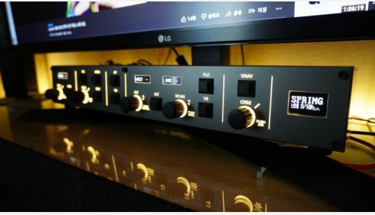 Xplane, MSFS2020 flight simulator general autopilot controller with OLED display