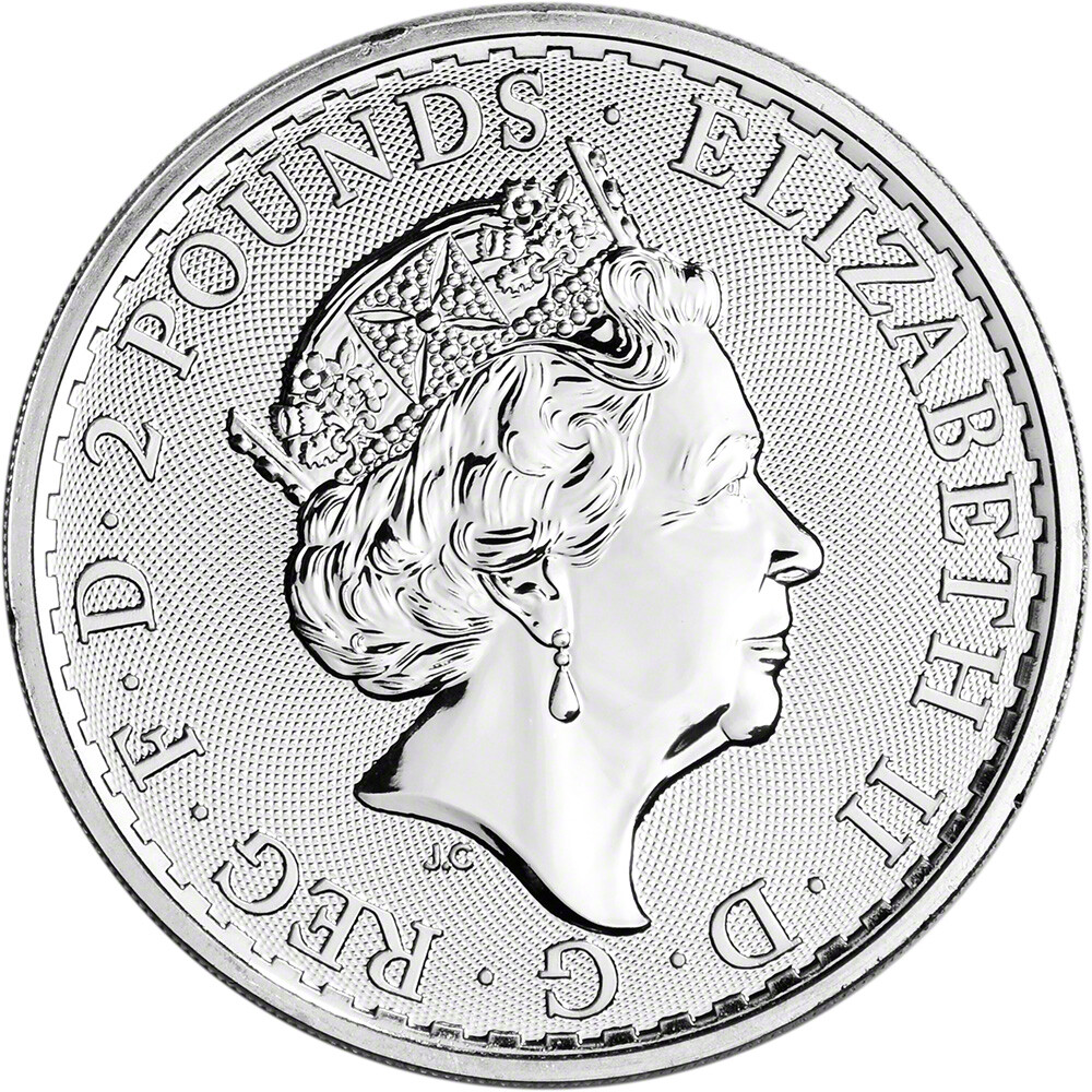 Great Britain Silver Britannia £2 - 1 oz - BU - Five 5 Coins - Random Date