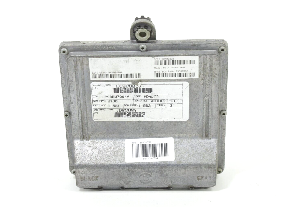 Allison Transmission Control Module TCM ECU | WT3ECU910 | 29538352