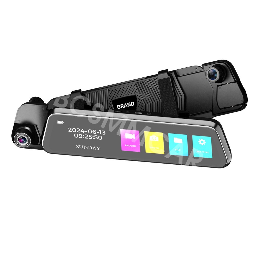 1080P Dash Cam Car Mirror DVR Video Recorder Front Inside Back Cameras G-Sensor