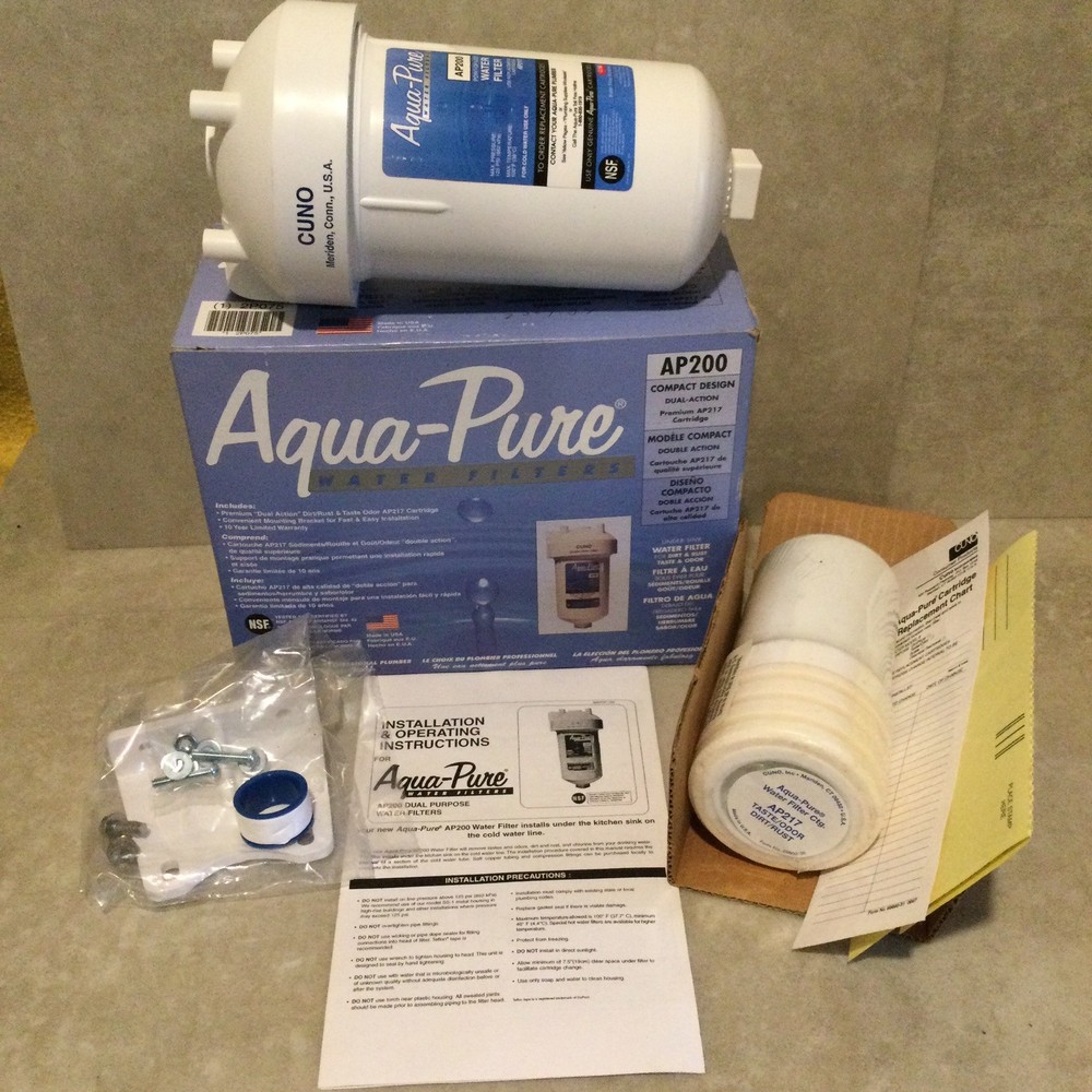 Aqua-Pure Under Sink Drinking Water Filter System AP200 With Cartridge