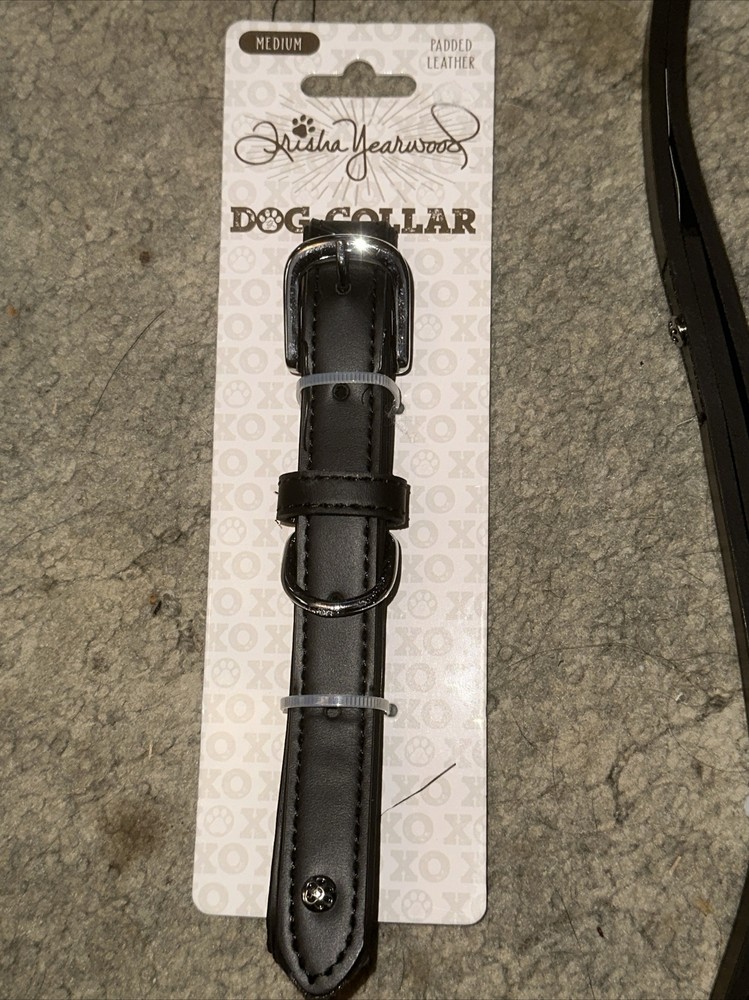 Trisha Yearwood Medium Collar & 5 Ft Leash Leather New