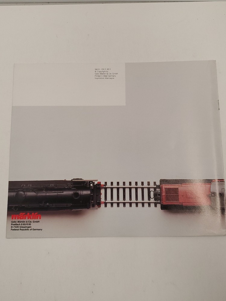 MARKLIN DIGITAL HO 1985/86 E CATALOG
