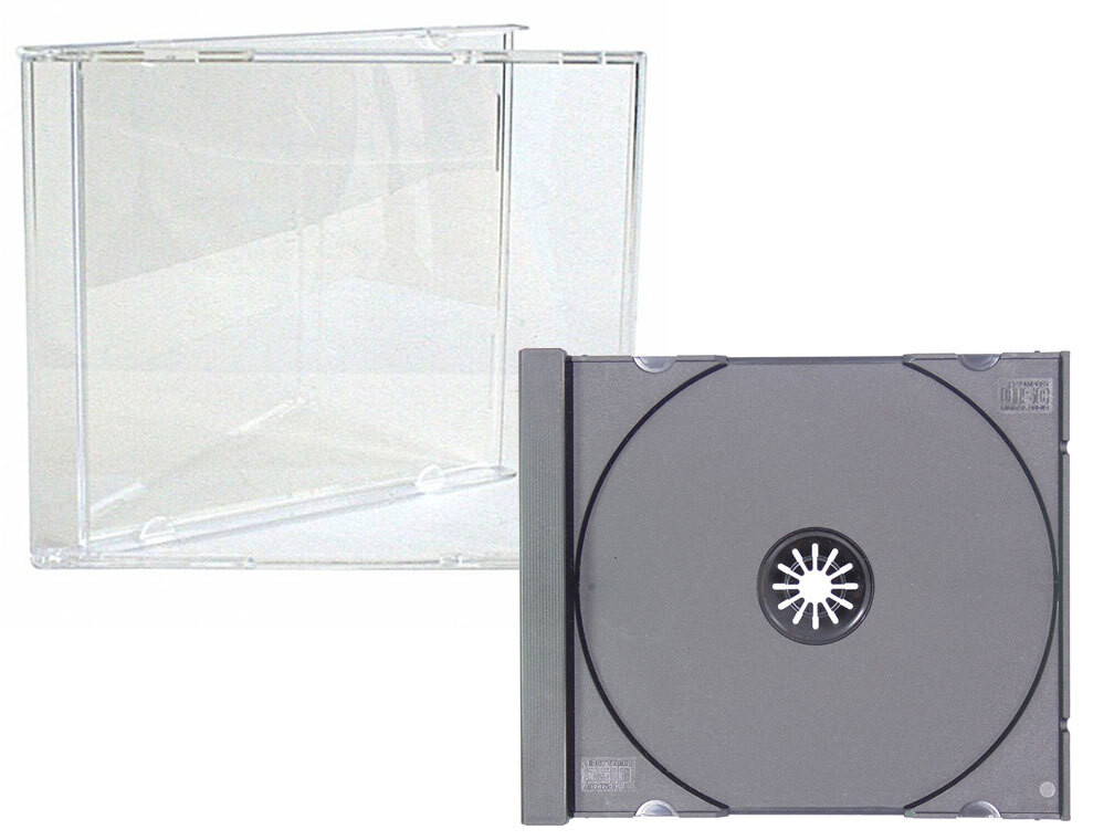 10 STANDARD Black CD Jewel Case (Unassembled) ** 1-3 DAY