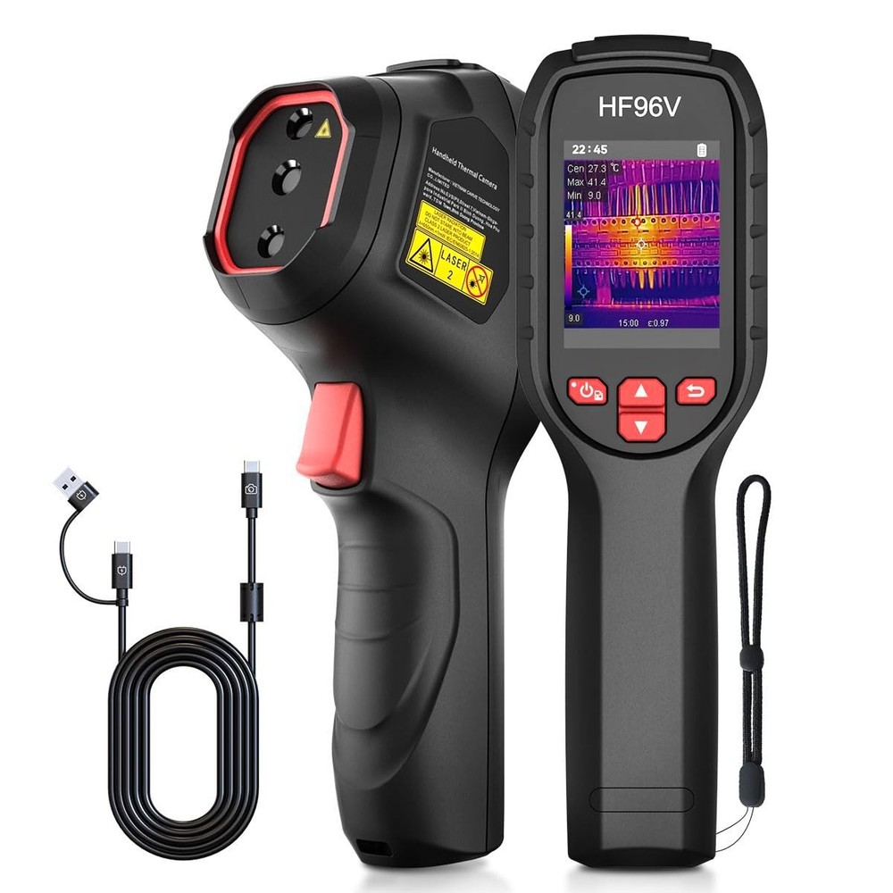 HF96V Thermal Camera with Visual Camera, 240 * 240 Super Resolution, 96 x 96 ...