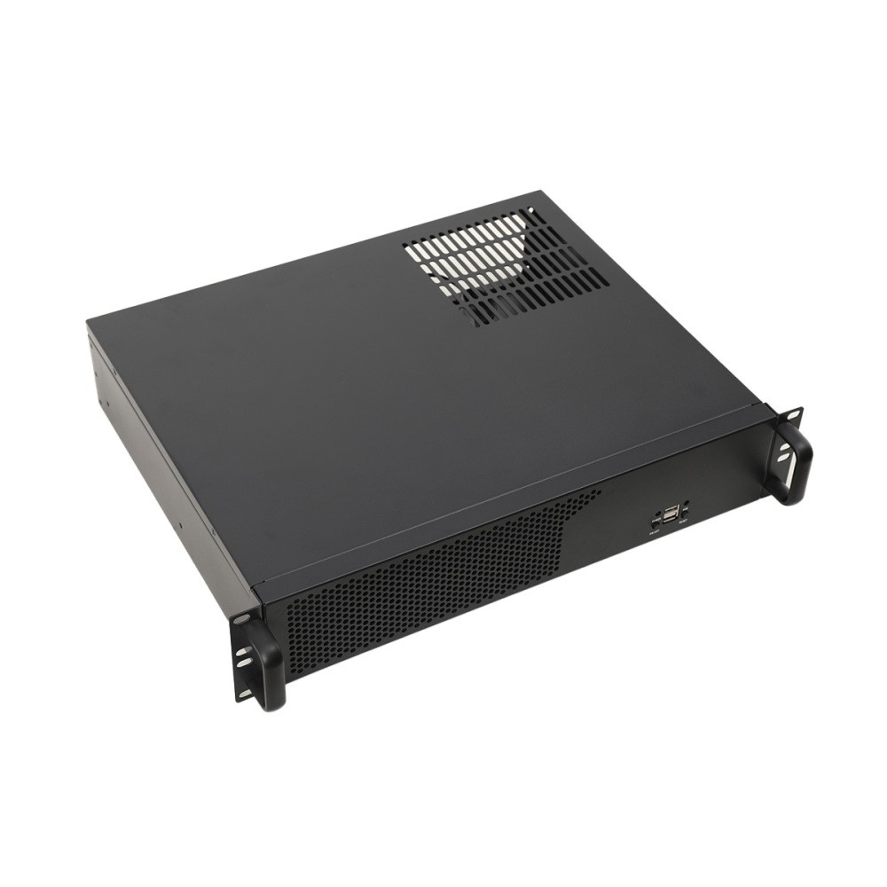 Server Case 2U Server Chassis with 3X3.5 HDDRack Mount PC Case for Network