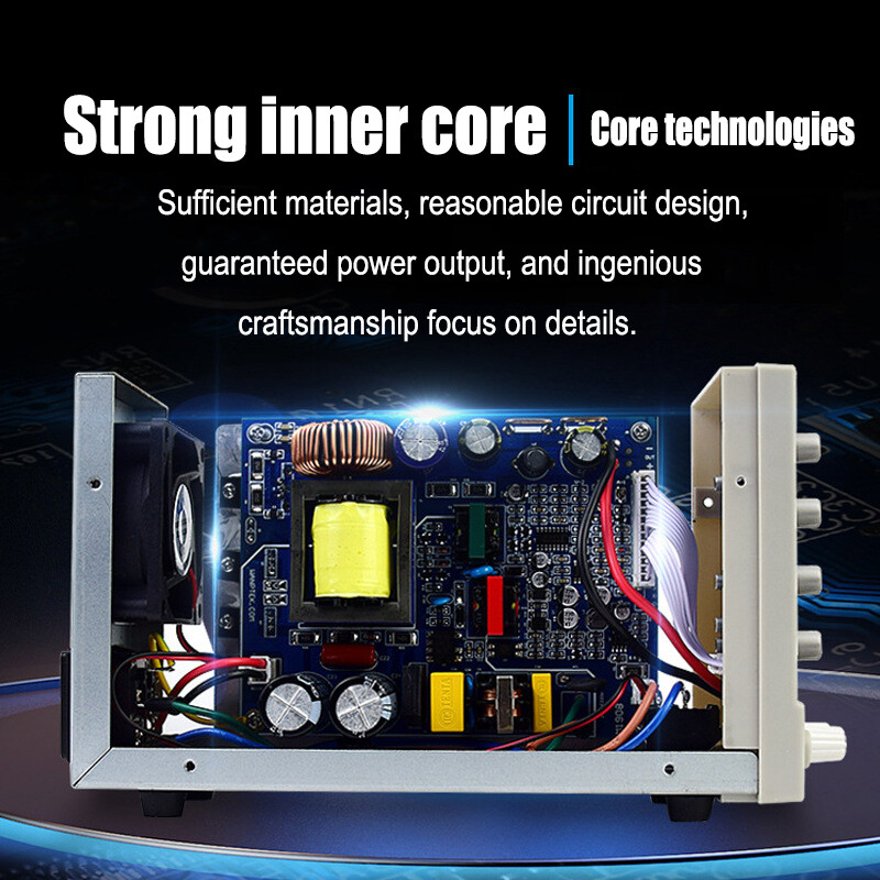 0-30V 0-6A Lab DC Bench Power Supply Variable Linear Adjustable Power Supply