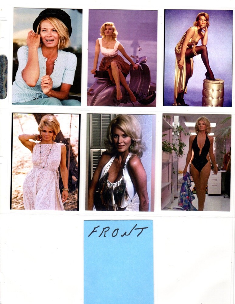 ANGIE DICKINSON    CUSTOM TRADING CARD 6 CARDS  SET