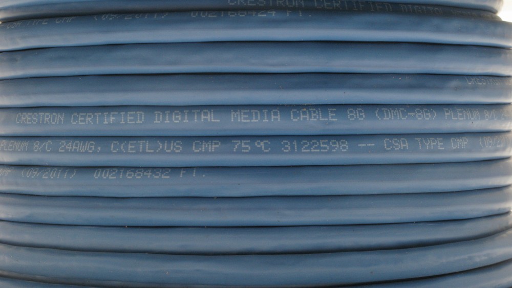 Crestron DMC-8G DigitalMedia 8G Cable, Plenum Rated, 148ft