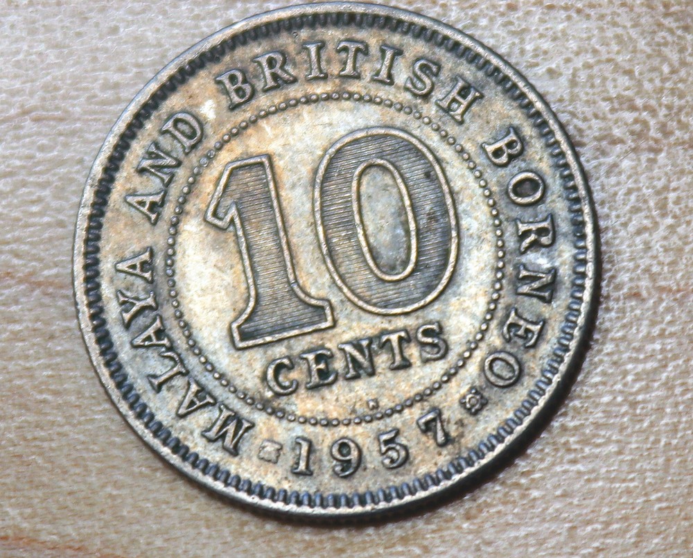 1957 H Malaya & British Borneo 10 Cents