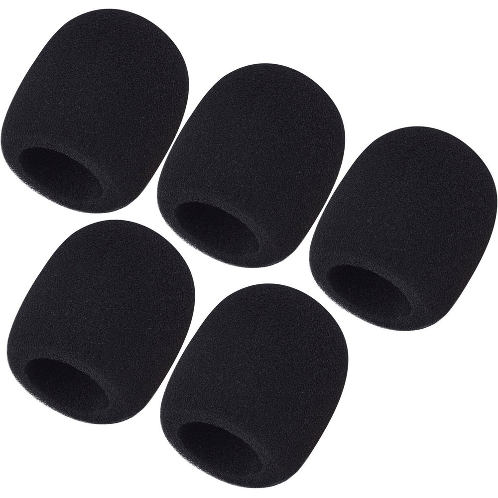 5 Pack Handheld Microphone Windshield Wind Shield Sponge Foam Cover for Shure