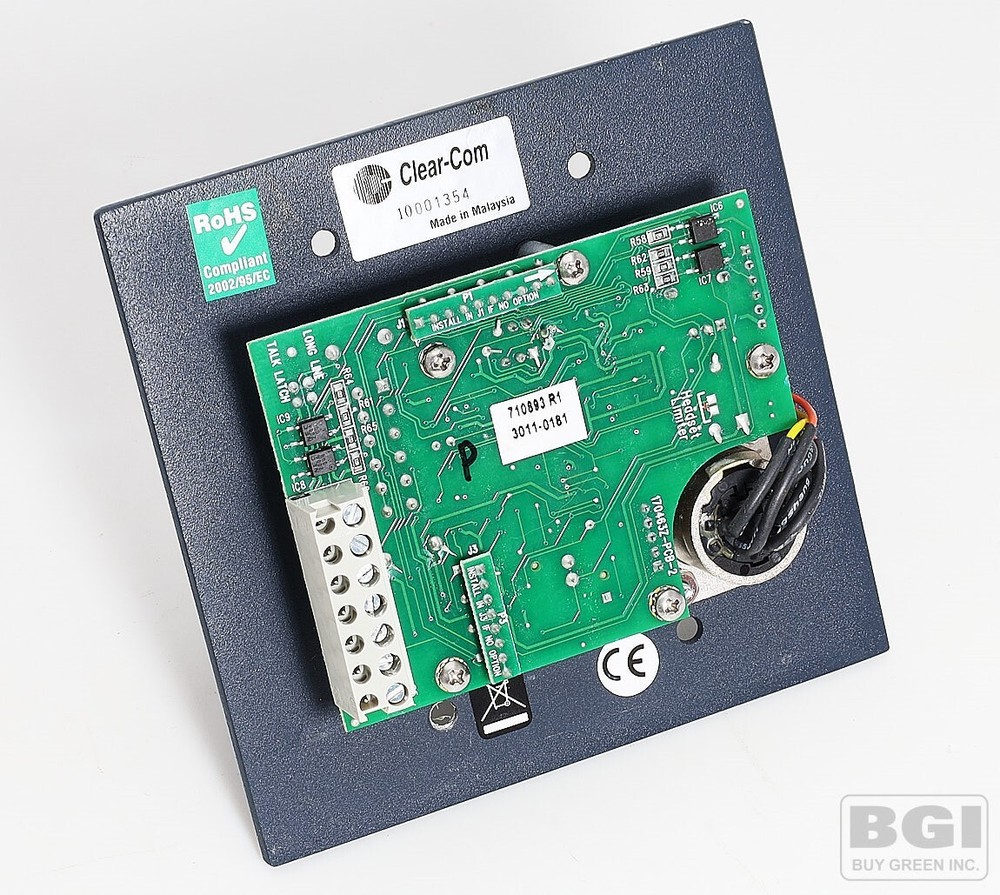 ClearCom Encore 2-Channel ntercom Headset Remote Station HB-702 Face Panel only