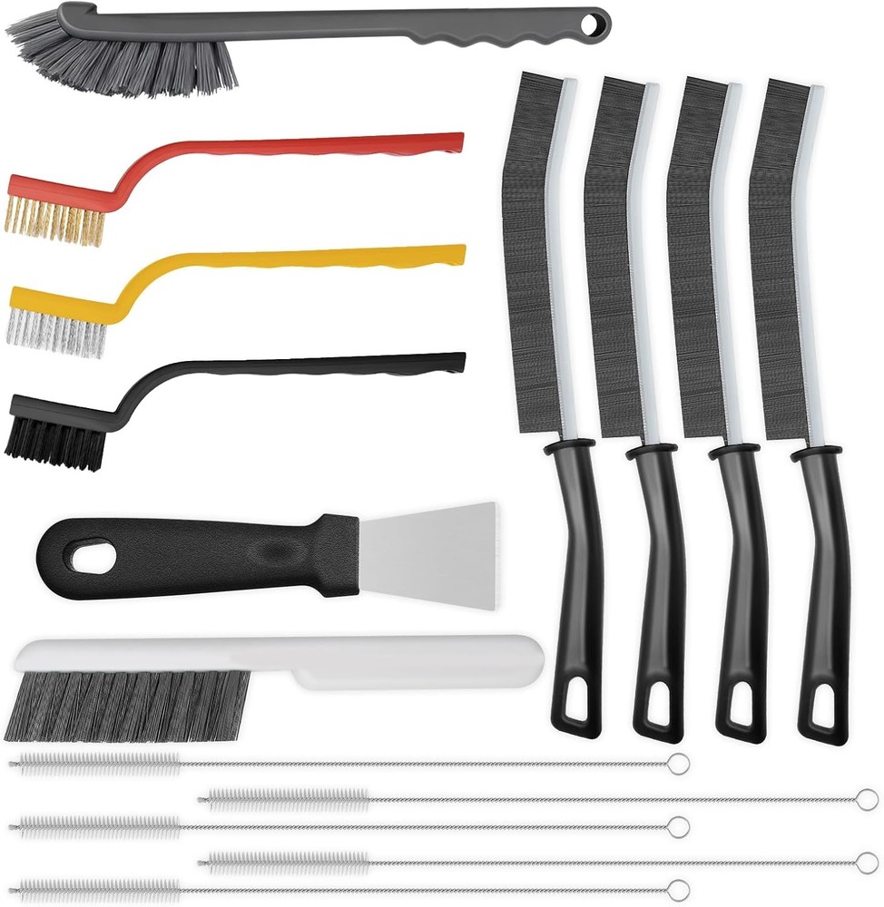 15pcs Crevice Cleaning Brush, Hard Bristle Scrub Brushes Tools, Multifunctional