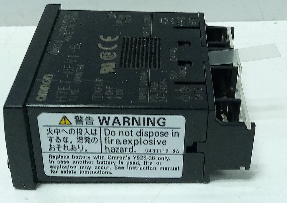 Omron H7ET-NFV1-B 7 Digit Self-Powered Time Counter