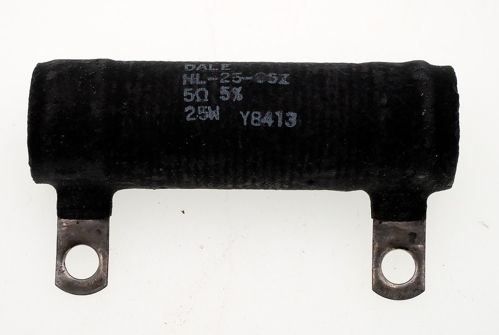Dale HL-25-06Z 5 Ohm 25W 5% Wirewound Fixed Resistor, NOS