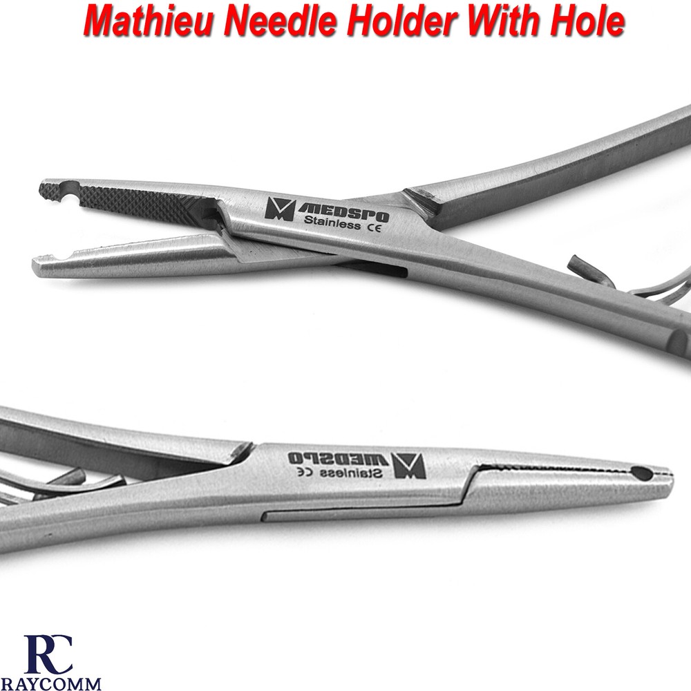 Mathieu Elastic Needle Holder with Hole Surgical Orthodontic Forceps Instruments