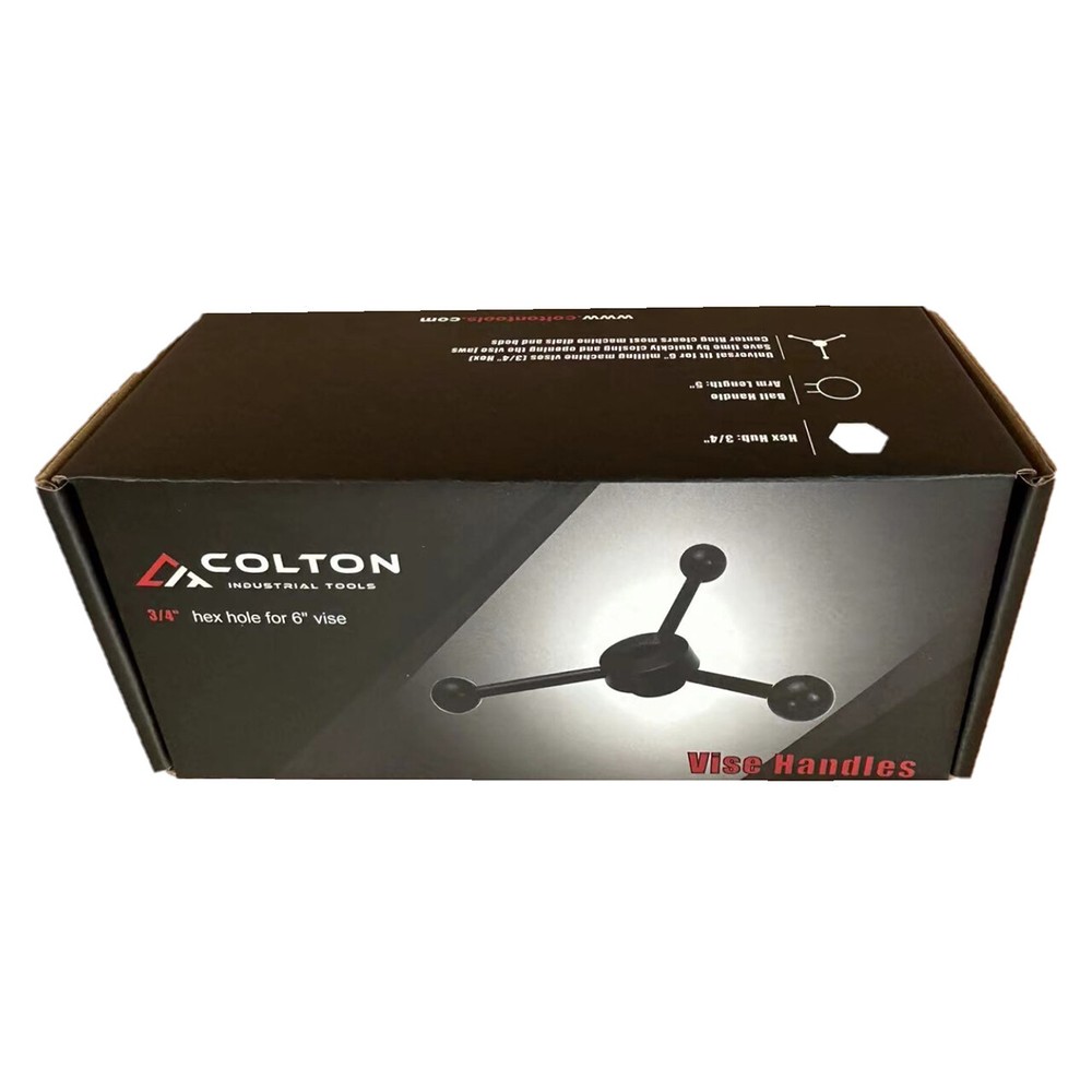 Colton 51500 | Standard Vise Speed Handle 3/4" Hex Black Oxide Coated