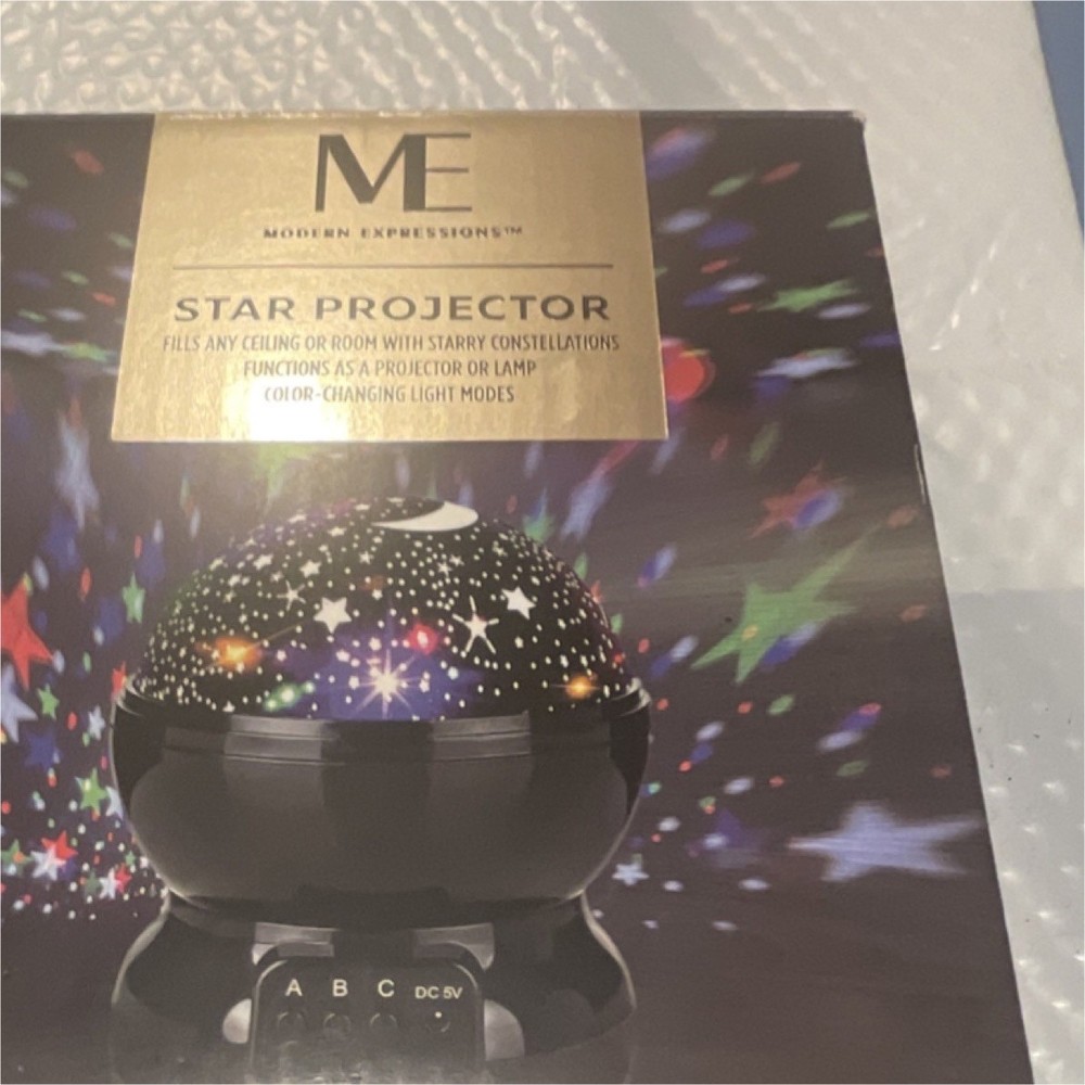Modern Expressions Star Projector Night Light Color Changing LED Touch Control