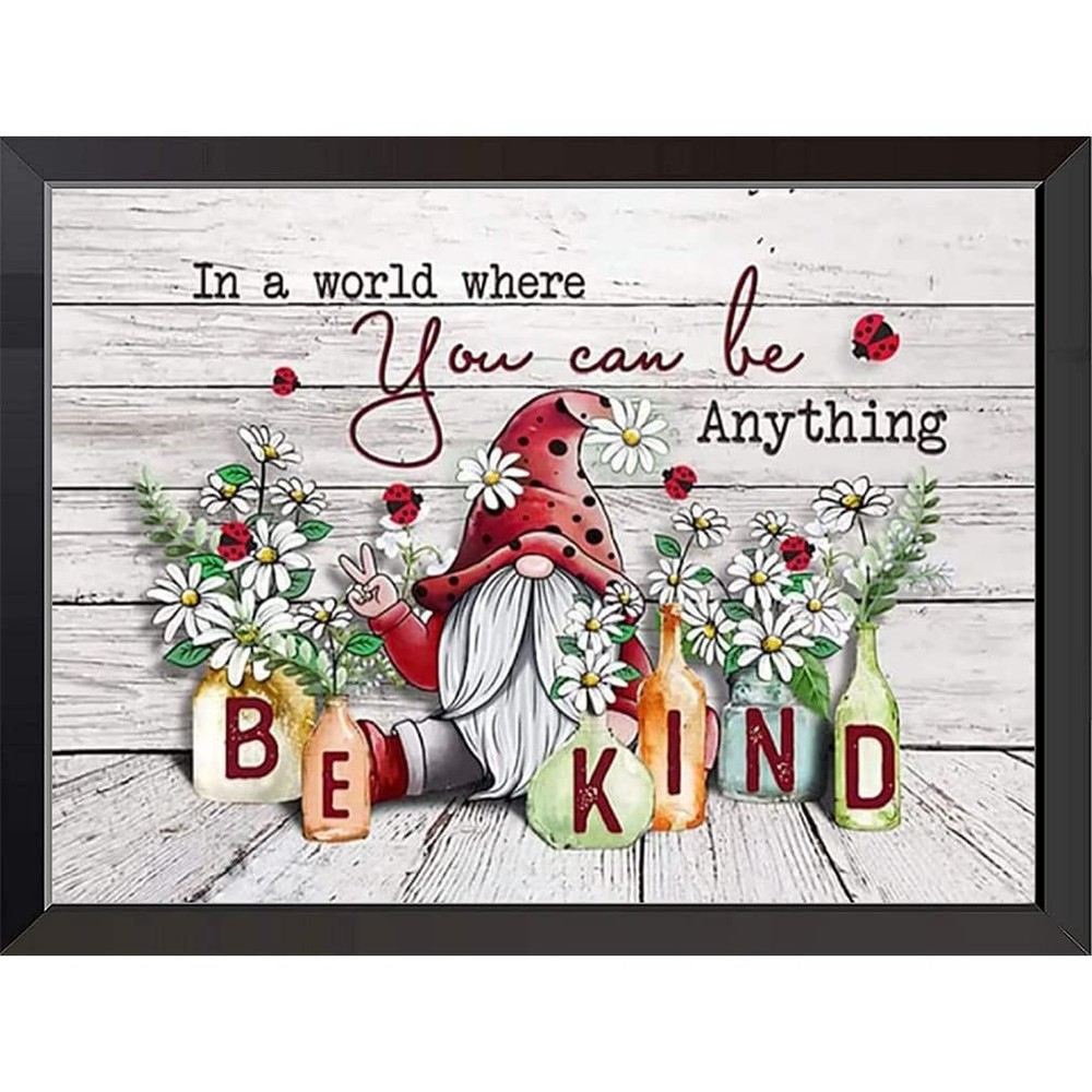 Stamped , Gnome Counted Cross Stitch Kits As described, Flower - 105