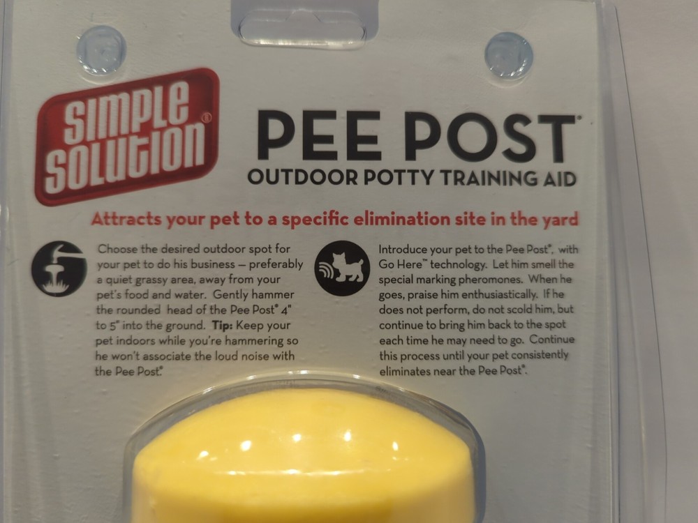Simple Solution Pee Post Pheromone Treated Yard Stake for Dogs Training, 13 in
