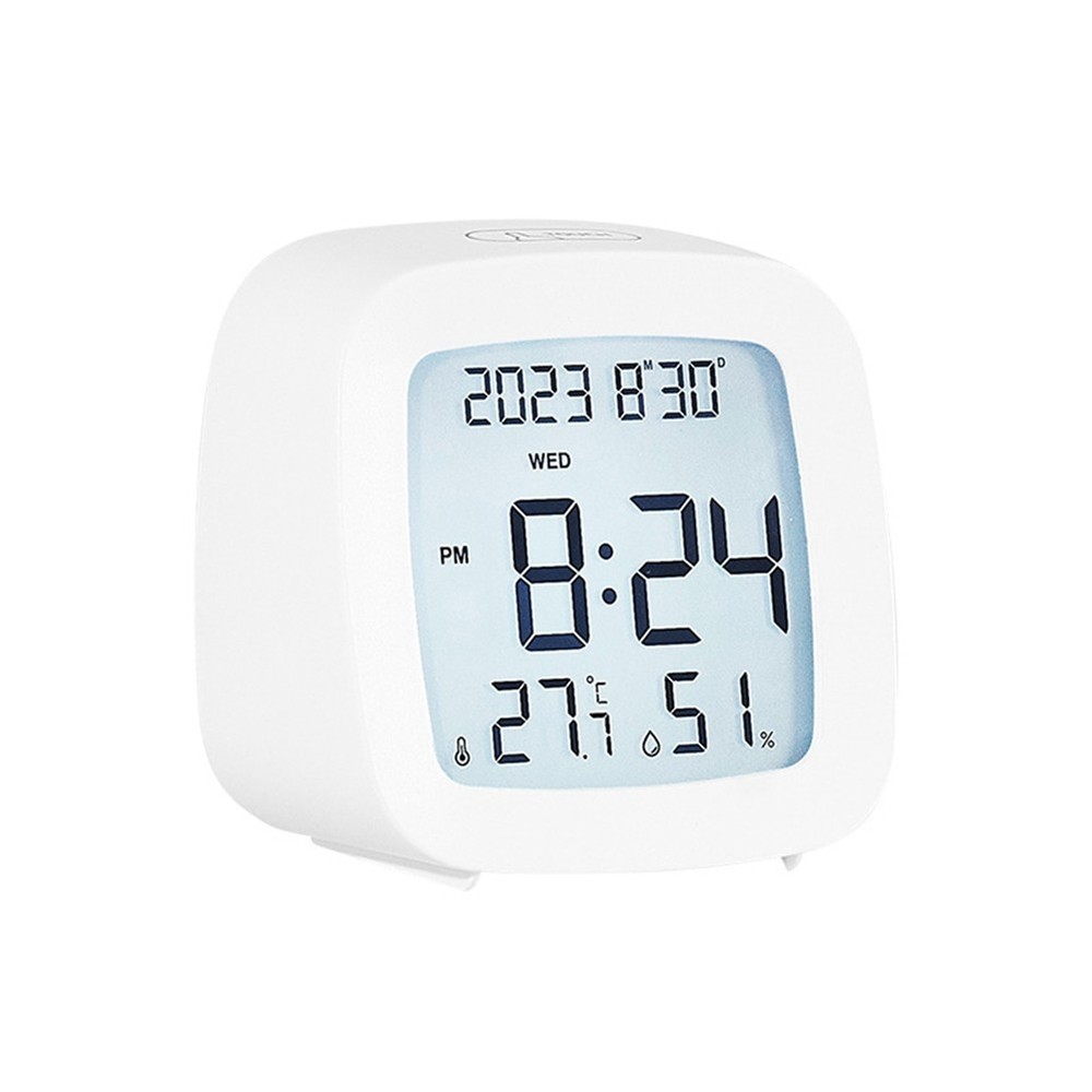 Digital Alarm Clock with Temperature Humidity Voice Activated Backlight Screen