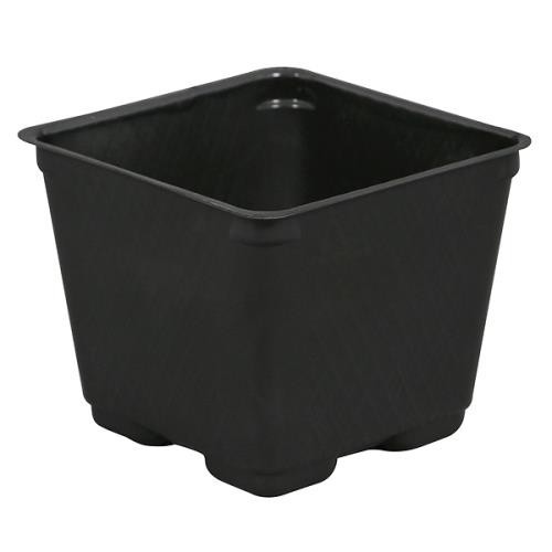 Gro Pro Thin Square Plastic Pot Black  4" 724034, SPP4 Case of 880ea