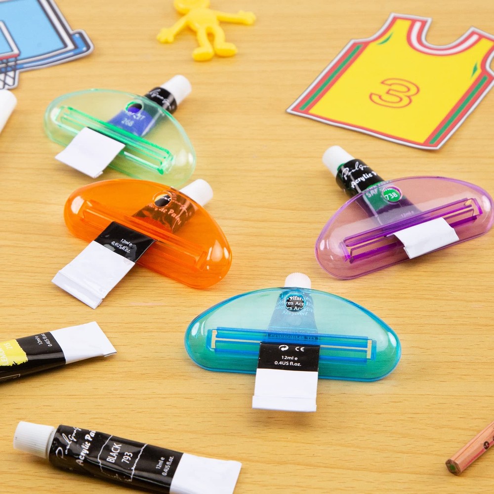 LOVEINUSA Toothpaste Tube Squeezer, 4PCS Medium, Multicolor-5