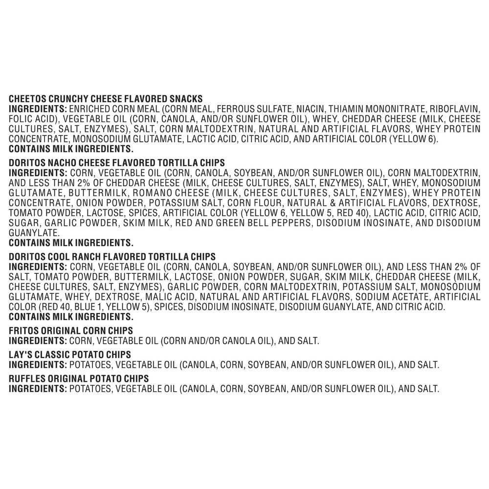 Frito Lay Classic Mix Variety Pack, 1 oz Bags, 18 count