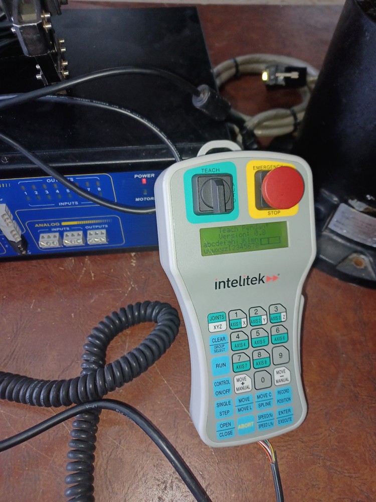 INTELITEK SCORBOT-ER4u Robotic Arm as Pictured, Software, Cables, Teach Pendant