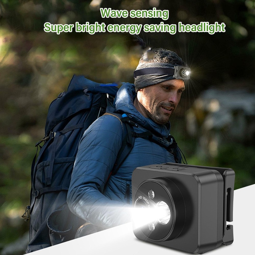 Bewinner Head Mounted Camera,1080P 45° Adjustment Camera No Card, #111