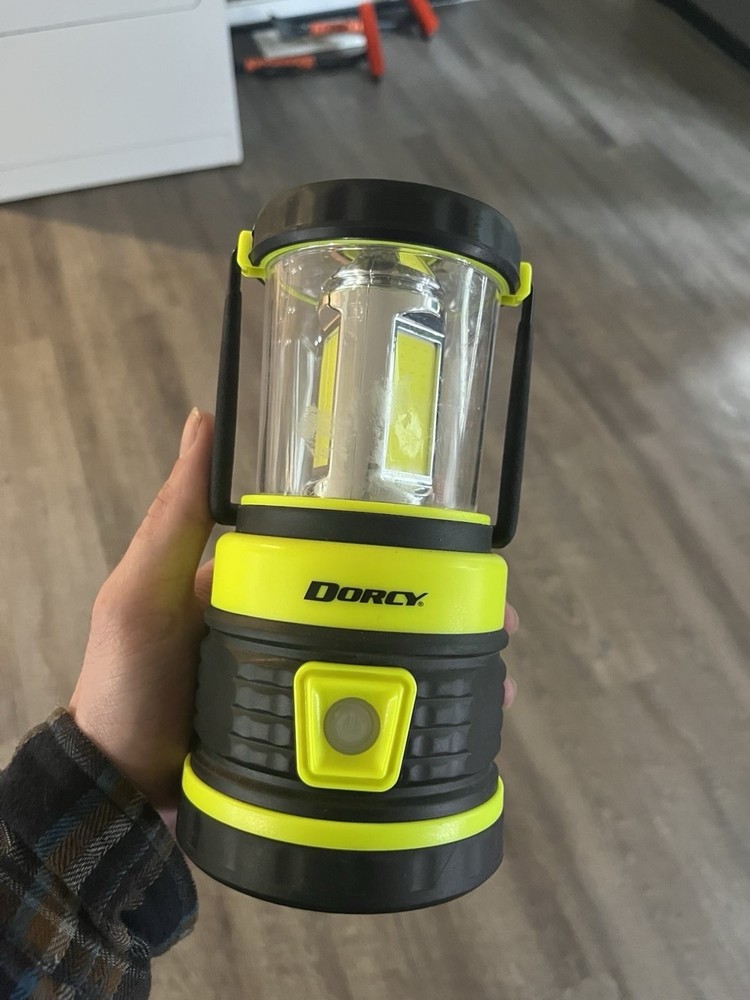 DORCY Rechargeable Cordless LED Camping Lantern Yellow Black Plastic