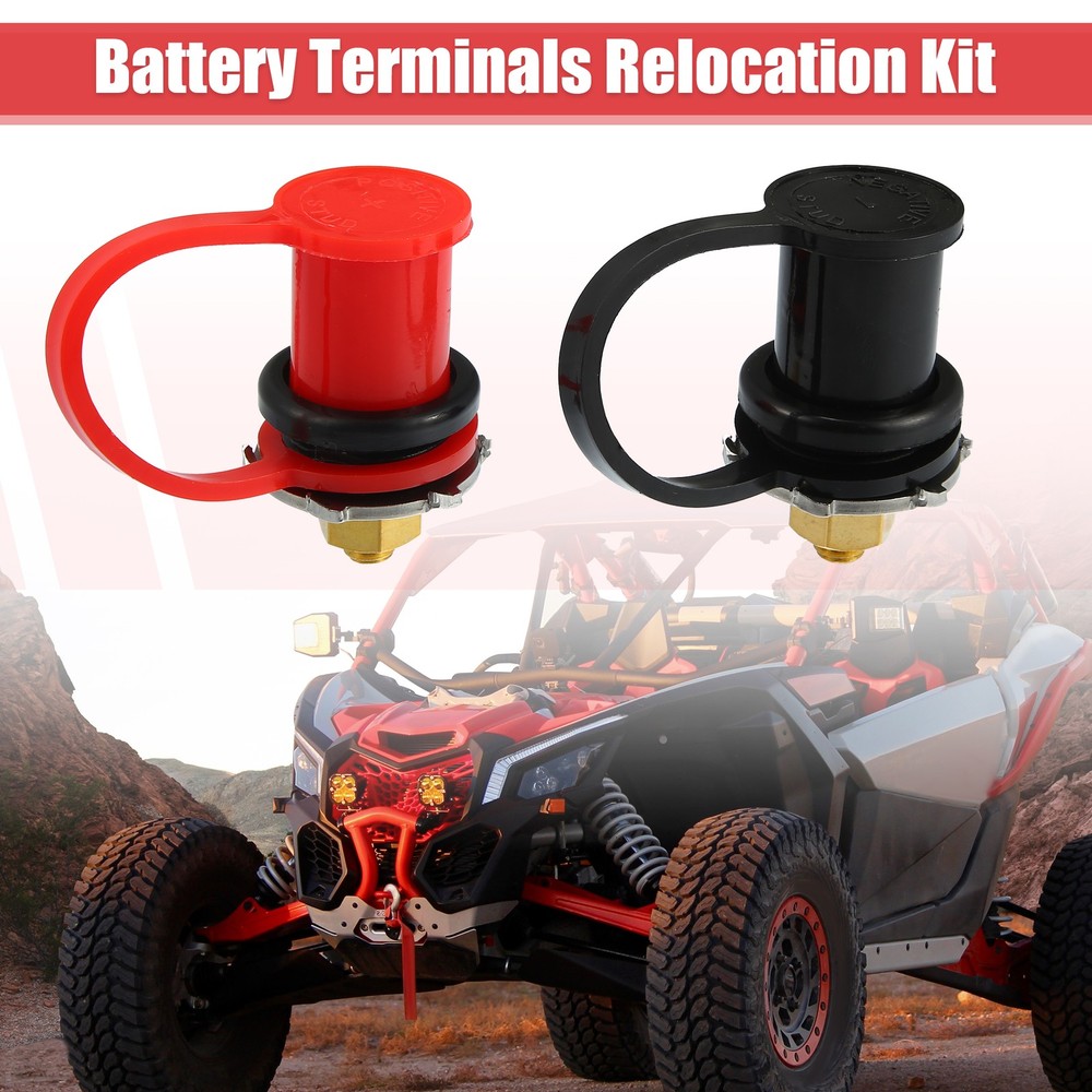 1 Set 3/8" Car Battery Jump Post Starter Remote Battery Terminal Relocation