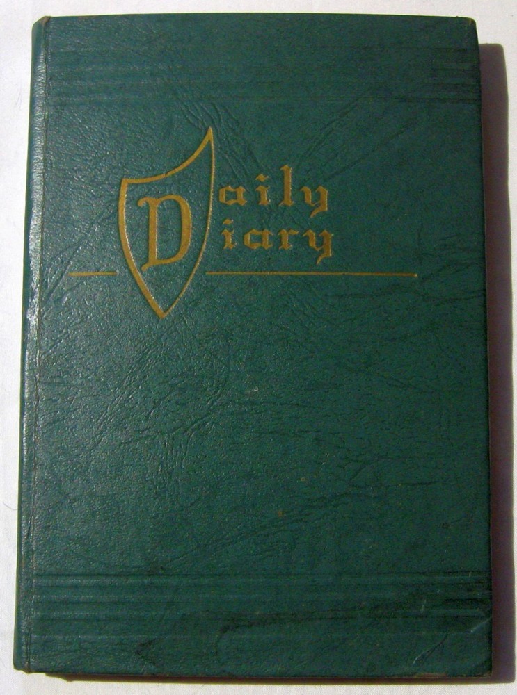 1945 woman's diary World War II home front original vintage journal