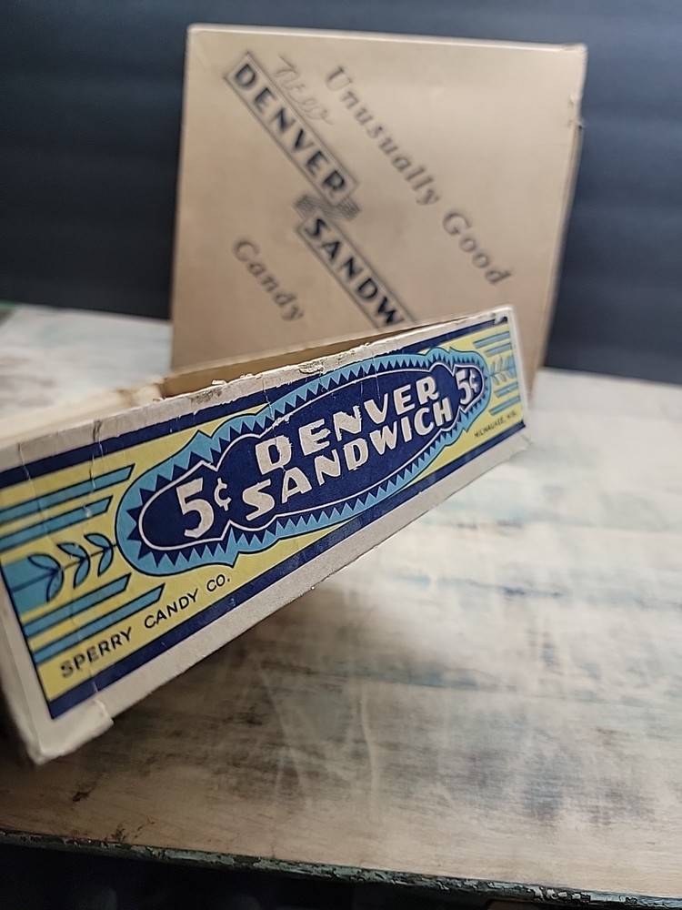 DENVER SANDWICH Candy 5Cent Box 1930's / 1225- angr2