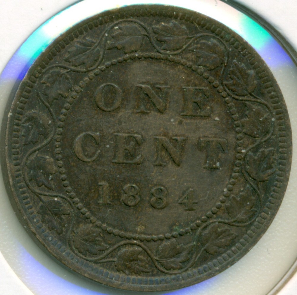 1884 CANADA LARGE CENT, ALMOST UNCIRCULATED, GREAT PRICE!