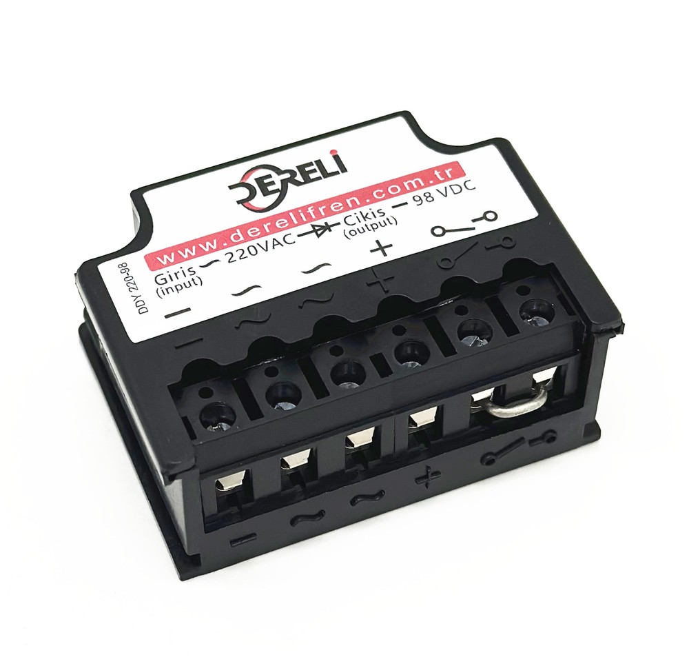 DERELI DDY 220-98 input 220VAC output 98VDC Half-Wave Brake Rectifier module
