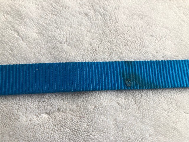 Weaver Nylon Cross Trailer Tie Blue 1"