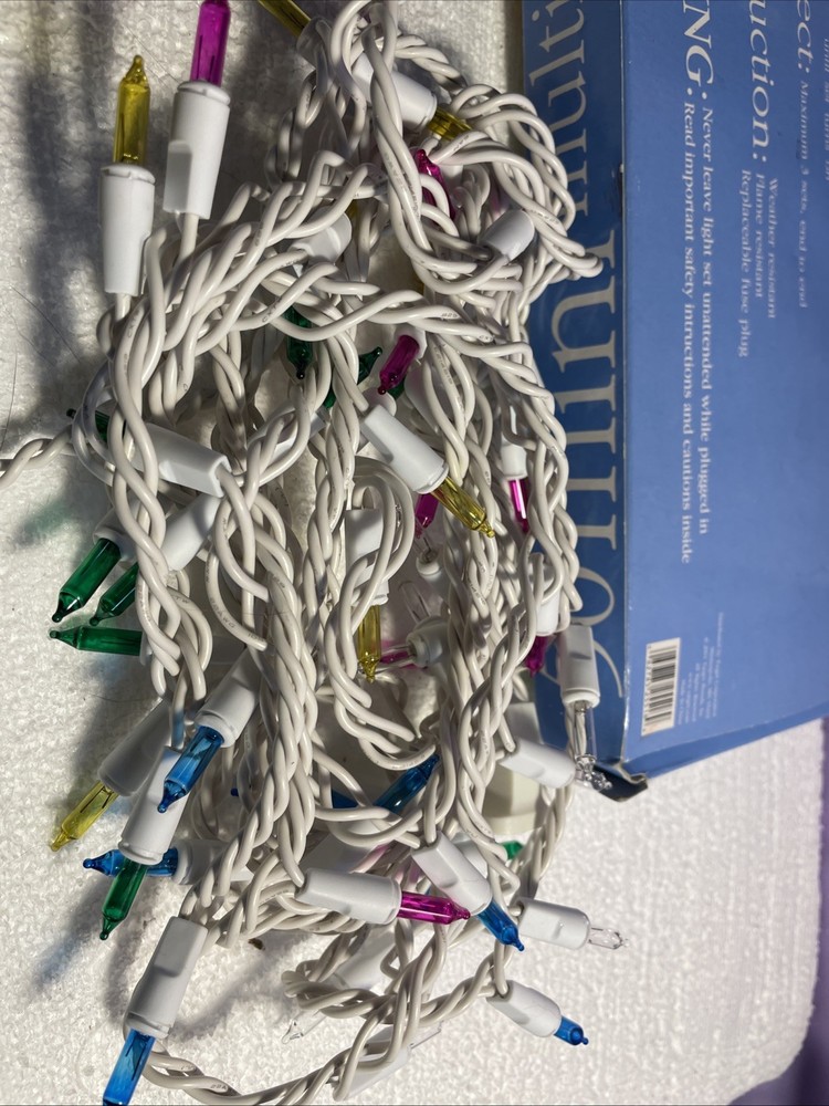 Easter String Lights Multi Color Glass Lights 50 Count Easter Pastel Colors