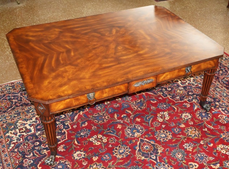Theodore Alexander Althorp Mahogany Regency Style Cocktail Coffee Table