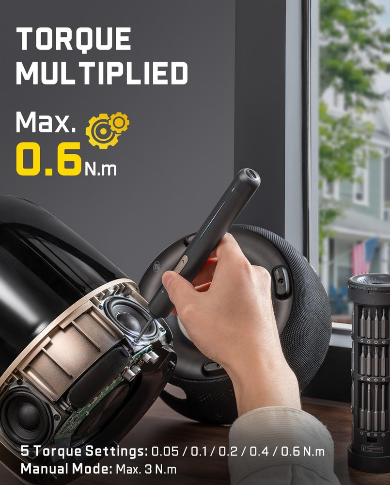 E2 Ultra Mini Electric Screwdriver Cordless Screwdriver Max 0.6N.M