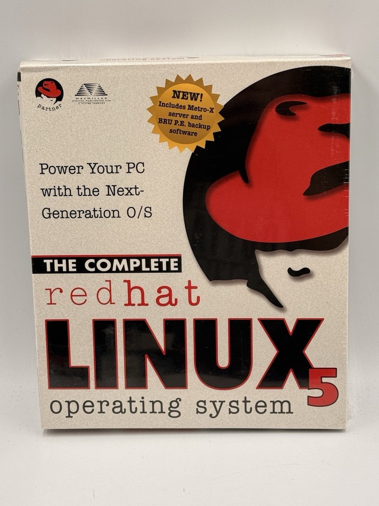 Red Hat Linux 4.2 Big Box | Complete Retail Set w/ 2 CD-ROMs (1996)