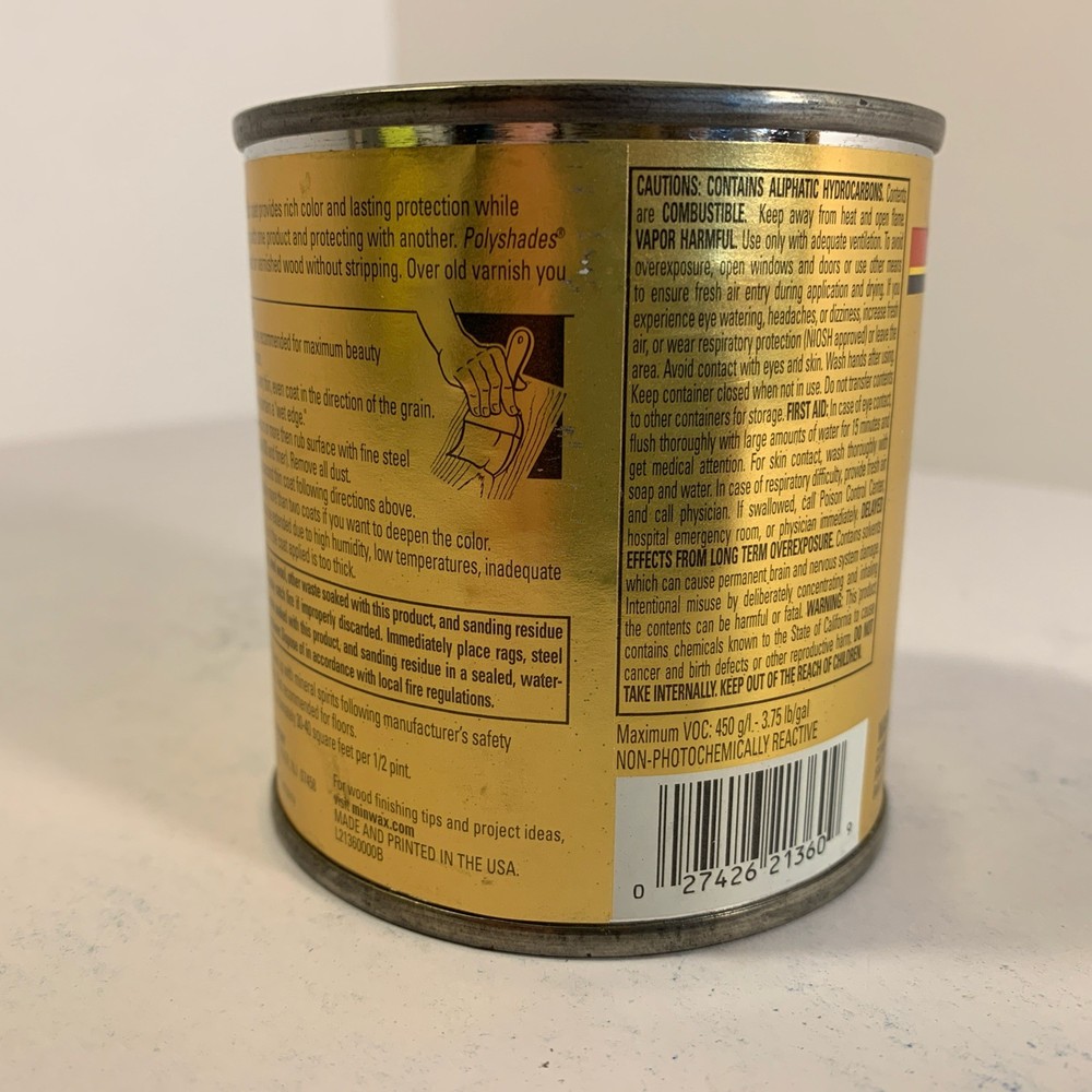 Minwax Polyshades SATIN TUDOR 1/2 Pint
