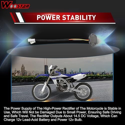4 Wire 12V Voltage Regulator Rectifier Replacement for WR250F WR250 2007