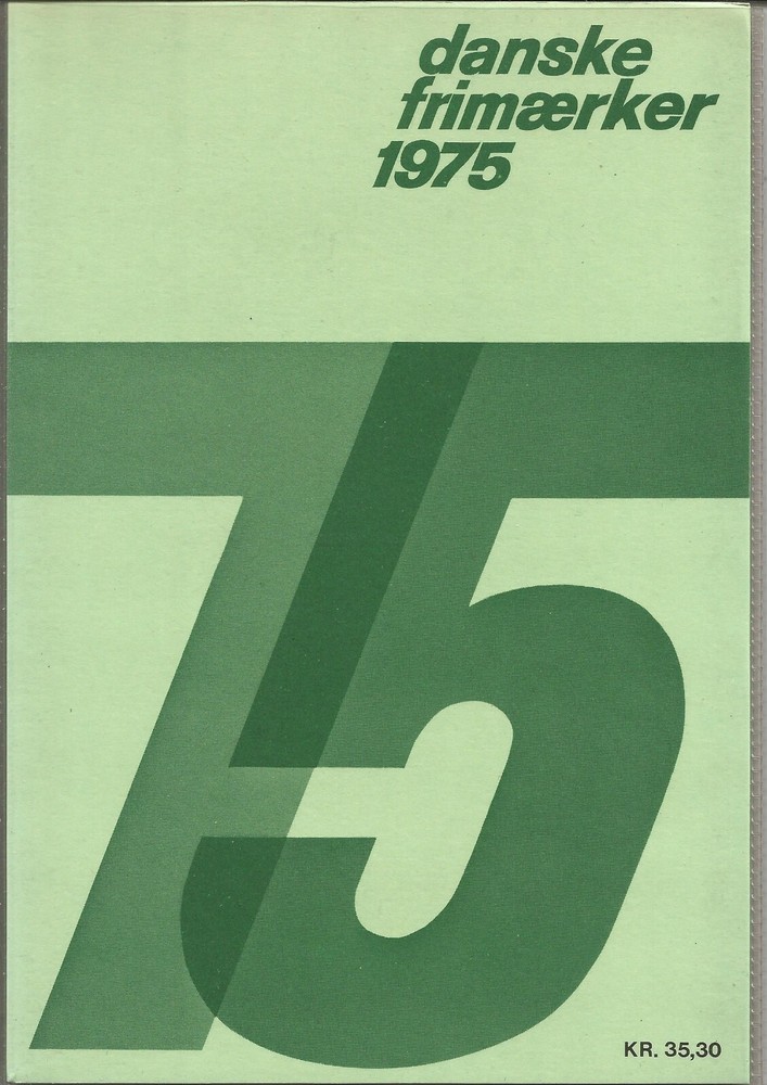 Denmark Danemark Year Set 1975 Official MNH Complete as Issued