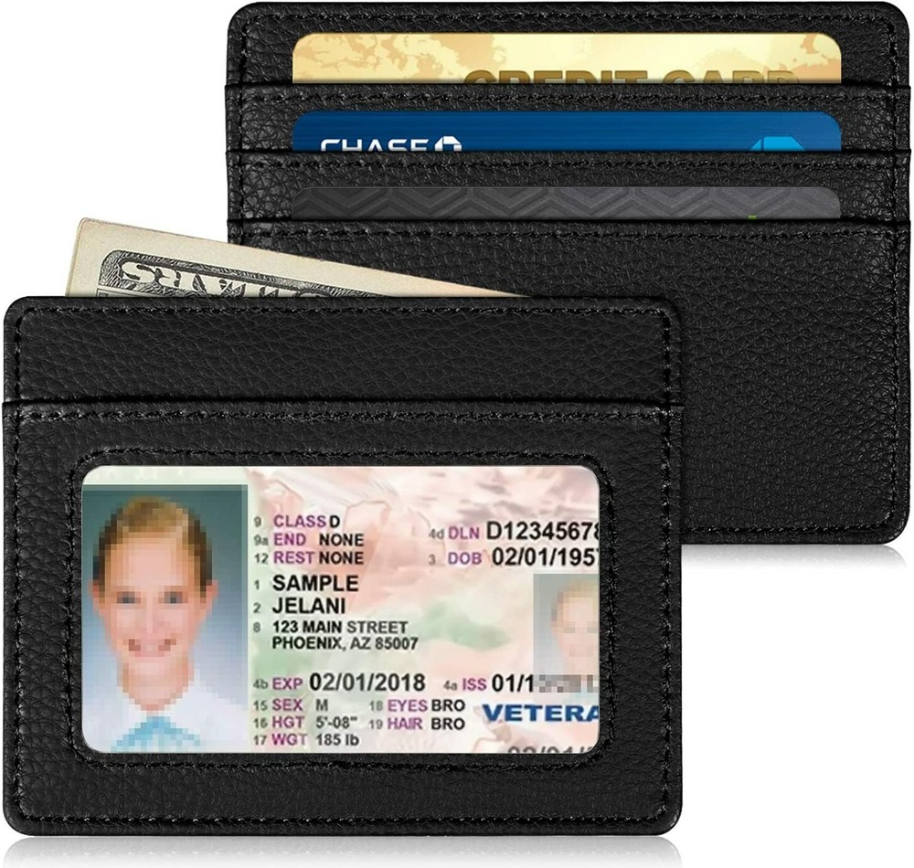 Slim Minimalist Front Pocket Wallet, RFID Blocking Credit Card Holder Card Cases