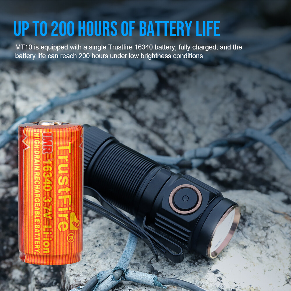 TrustFire 1000LM Portable LED Pocket Flashlight Rechargeable MINI EDC Flashlight
