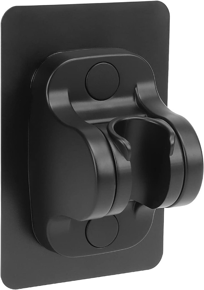 NearMoon Self Adhesive Shower Head Holder-Adjustable Handheld Matte Black