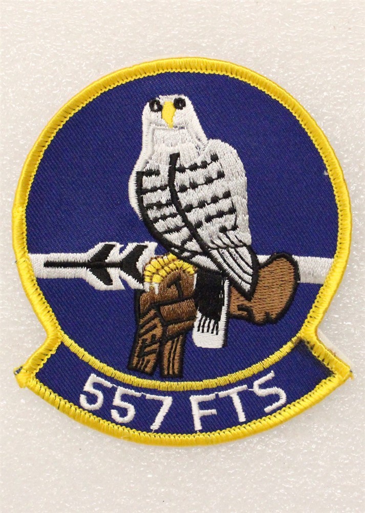 557th Flying Training Squadron w/hook & loop back - USAF Air Force Patch 1230