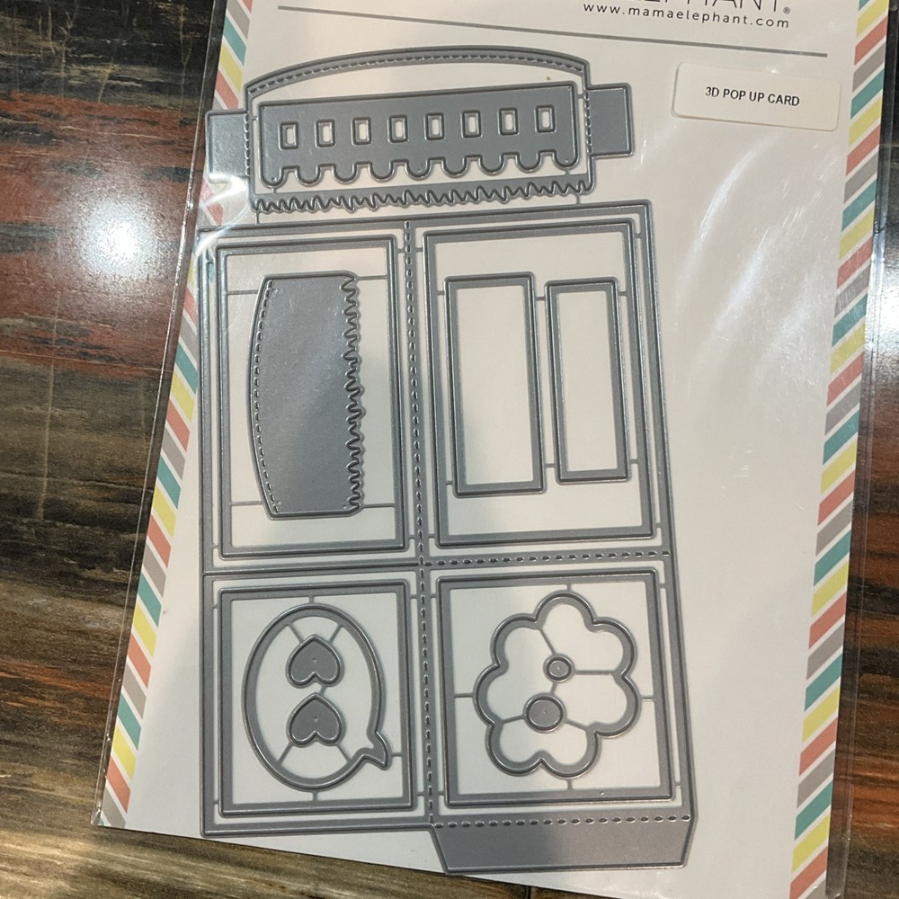 mama elephant 3D Pop Up Card Dies NIP
